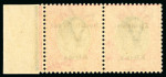 Stamp of South West Africa 1923 Setting I 2d dull purple mint l.h. se-tenant pair with overprint inverted variety