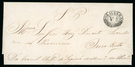 Stamp of Brazil » Postal History 1846 (Sept 4). Official entire letter from Olivieira