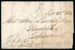 Stamp of Brazil » Postal History 1831 (July 1). Entire letter from Rio de Janeiro to England with rare "Brazil/F" handstamp