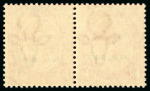 Stamp of South West Africa 1923 Setting I 1d rose-red mint l.h. se-tenant pair with overprint inverted