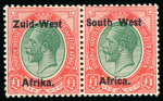 Stamp of South West Africa 1923 Setting 1 set of mint se-tenant pairs to £1