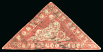 Stamp of South Africa » Cape of Good Hope 1861 used selection of the 1d. (3) and 4d. (2) Woodblock