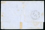 Stamp of Egypt » 1866 First Issue » Issued Stamps 2pi yellow, diagonally bisected example on 1867 entire