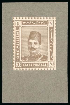 Stamp of Egypt » 1922-1936 King Fouad I Definitives » Essays 1922 Progressive Photographic Essay of head King Fouad