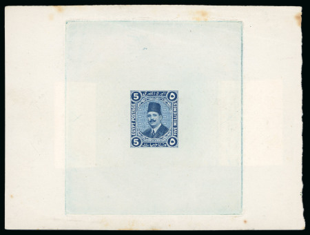 Stamp of Egypt » 1922-1936 King Fouad I Definitives » Essays 1922 Essays of Harrison & Sons: 15m blue composite