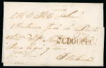 Stamp of Brazil » Postal History 1828 (Nov 6). Entire letter from Ouro Preto (MG) with "Para logo" denoting express service