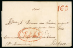 Stamp of Brazil » Postal History 1832 (Aug 16). Entire letter from Aracati (CE) to Lisbon