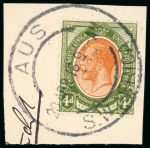 Stamp of South West Africa 1910-30s, collection of SWA cancels on mostly South Africa (forerunner) issues in a stockbook, stockpages and cards