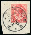 Stamp of South West Africa 1910-30s, collection of SWA cancels on mostly South Africa (forerunner) issues in a stockbook, stockpages and cards