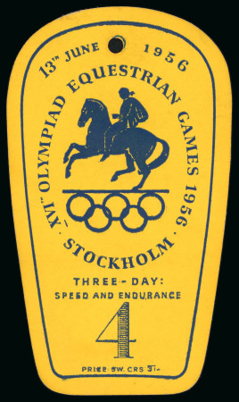 Stamp of Olympics » 1956 Stockholm 1956 Stockholm ticket for the three-day speed and endurance on 13th June