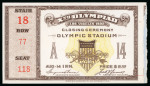 Stamp of Olympics » 1932 Los Angeles 1932 Los Angeles, group of four tickets incl. used Closing Ceremony ticket