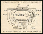 Stamp of Olympics » 1952 Helsinki 1952 Helsinki group of 19 tickets incl. Opening and Closing Ceremonies