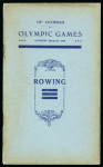 Stamp of Olympics » 1920 Antwerp 1920 Antwerp, Rowing rules and regulations booklet,