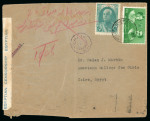 Stamp of Persia » 1925-1941 Riza Khan Pahlavi Shah (SG 602-O849) 1940 envelope from a mission in Tehran to Egypt