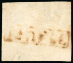 Stamp of Brazil » 1843 Bull's Eyes 1843, 30r black, early impression, "IGUAPE" hs in brown