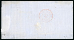 Stamp of Japan » <mark>1875</mark>, Cherry Blossoms Changed colours, without syllabics (1s, 4s) <mark>1875</mark>, treaty port cover: 4 sen deep grey-green "butchi" on inland cover with foreign-mail cancel