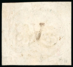 Stamp of Brazil » 1843 Bull's Eyes 1843, 30r black, intermediate impression,  "SABARÁ" straight line
