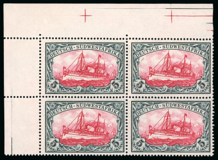 Stamp of Large Lots and Collections German South West Africa: 1897-1914, collection of mint and used incl. forerunners, rare postmarks, multiples