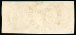 Stamp of Brazil » 1843 Bull's Eyes 1843, 60r black, early impression, horizontal pair used