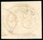 Stamp of Brazil » 1843 Bull's Eyes 1843, 60r black, worn impression, "C./DO/SERRO" circle hs 