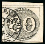 Stamp of Brazil » 1843 Bull's Eyes 1843, 60r black, early and worn impressions, two examples with "CORREIO DA BAHIA" cds