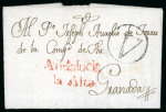 Stamp of Argentina » Outgoing Mail THE EARLIEST COVER FROM THE AMERICAS EXHIBITING A RATE