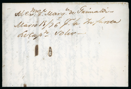 Stamp of Argentina » Postal History 1776, March 14. Entire letter sent by Manuel de Basavilbaso, Postmaster of Bueno