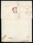 Stamp of Spain 1767 circa. Folded cover from Spain to Buenos Aires, carried via Cádiz as confir