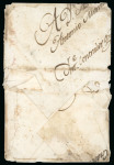 Stamp of Chile » Incoming Mail 1797 circa. Handmade envelope (opened for display) from Spain to a Brigadier, Po