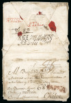 Stamp of Chile » Incoming Mail 1797 circa. Handmade envelope (opened for display) from Spain to a Brigadier, Po