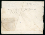 Stamp of Colombia » Transit Mail 1800 circa. Cover (slightly reduced at left) from Spain to Guatemala, carried vi