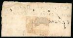 Stamp of Spain 1767  (dated  inside).  Large  part  of  folded  letter  from  Laredo  (Spain)
