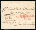 Stamp of Guatemala » Incoming Mail 1772   circa.   Undated   single-weight   cover   to   Guatemala,   endorsed   “