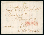 Stamp of Guatemala » Incoming Mail 1773, Jan. 15. Entire letter from Cádiz (Spain) to Guatemala, endorsed “Aviso” a