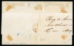 Stamp of United States 1853,  April  25.  Folded  cover  from  New  Orleans  to  Havana,  endorsed  “Em