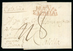 Stamp of Mexico » Outgoing Mail 1817, July 10-Sept. 25. Entire letter from Veracruz to Calella (Spain), cleanly 