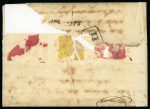 Stamp of Mexico 1840 circa. Folded cover from Mérida to Havana (Cuba), small “Indias” straight line