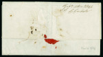 Stamp of Mexico » Outgoing Mail 1840-46. Two entire letters from Mexico City to Madrid, carried at 9 and 15 real