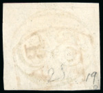 Stamp of Brazil » 1843 Bull's Eyes 1843, 60r black, worn impression, "BARRA/MANÇA" in combination with other two hs