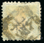 Stamp of Japan » 1872, Dragons sen unit, perforated 1872, 5 light greenish blue, ductile thick paper of 88 microns