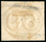 Stamp of Brazil » 1843 Bull's Eyes 1843, 60r black, early impression, framed "MACEIO" hs in black