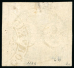Stamp of Brazil » 1843 Bull's Eyes 1843, 90r black, intermediate impression, thin paper