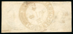 Stamp of Brazil » 1843 Bull's Eyes 1843, 90r black, early impression, the earliest multiple recorded