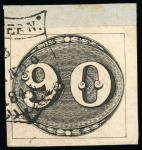 Stamp of Brazil » 1843 Bull's Eyes Pernambuco (PE) 1843, 90r black, early impression, a uniformly and