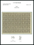Stamp of Japan » 1872, Cherry Blossoms Native Paper 1872, 1/2 Sen Matsuda printing, plate 4, a complete sheet of 40 