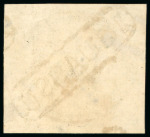 Stamp of Brazil » 1843 Bull's Eyes 1843, 90r black, late impression, complete "IGUASSU." octagonal hs 