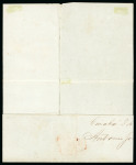 Stamp of Brazil » 1843 Bull's Eyes 1843, 60r black, intermediate impression, on letter from Cuiabá with a late usage