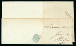 Stamp of Brazil » 1843 Bull's Eyes 1843, 60r black, early impression, a magnificent example on letter from Diamantina
