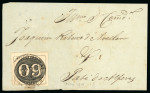 Stamp of Brazil » 1843 Bull's Eyes 1843, 60r black, early impression, a large margined