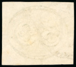 Stamp of Brazil » 1843 Bull's Eyes 1843, 30r black, intermediate impression,  "CORR° DE PERN°/11 Março 1844" 'shield' ds